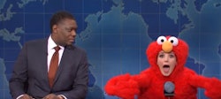 'Saturday Night Live' saw a visit from Elmo.