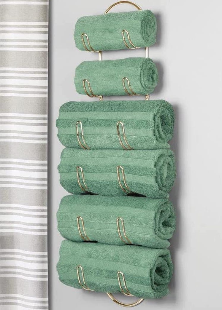 mDesign Wall-Mounted Towel Rack