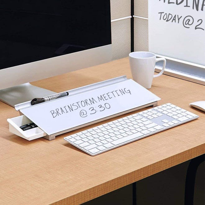 Quartet Glass Desktop Computer Pad Whiteboard