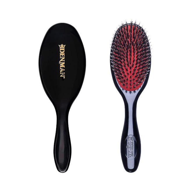 Denman D81S Small Hair Brush with Soft Nylon Quill Boar Bristles