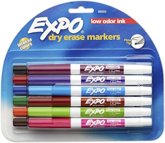 EXPO Low Odor Fine Tip Dry Erase Marker (12-Pack)