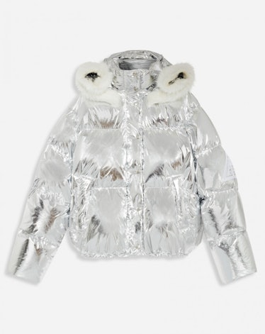 Lanvin silver down jacket.