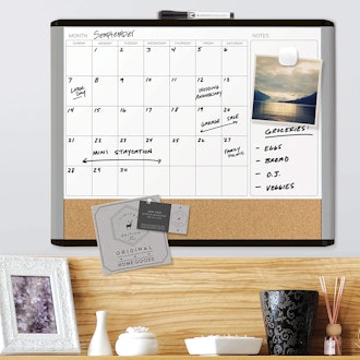 U Brands Magnetic Dry Erase 3-in-1 Calendar Board