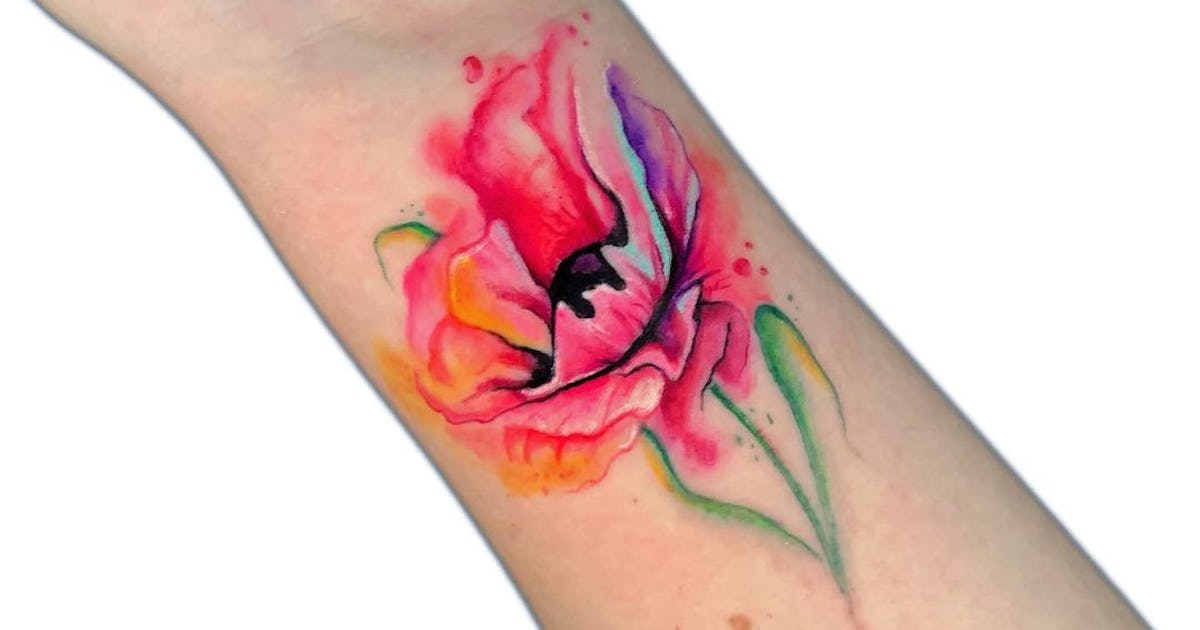 10 Watercolor Tattoo Ideas, From Butterflies To Flowers