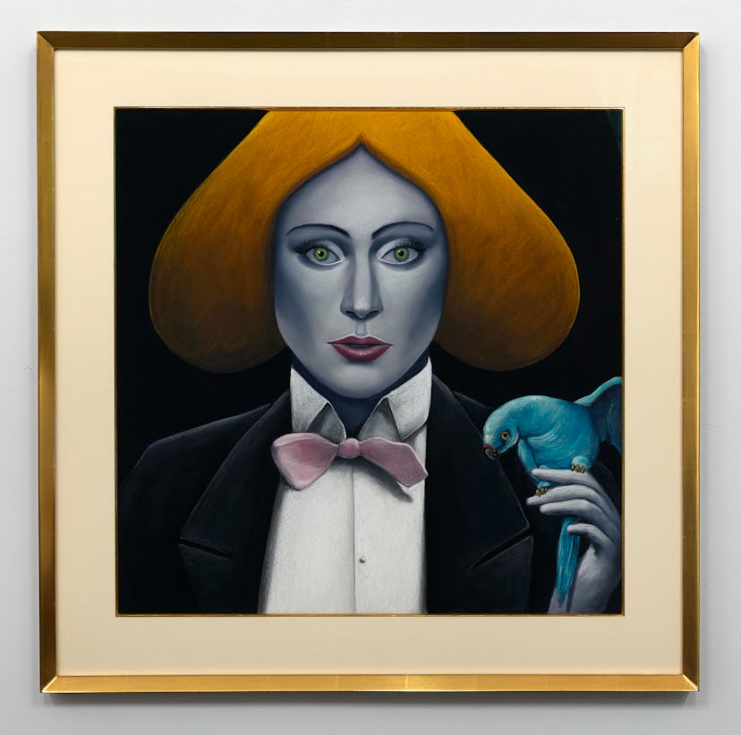Nicolas Party, ‘Portrait with a Parrot,’ 2021.