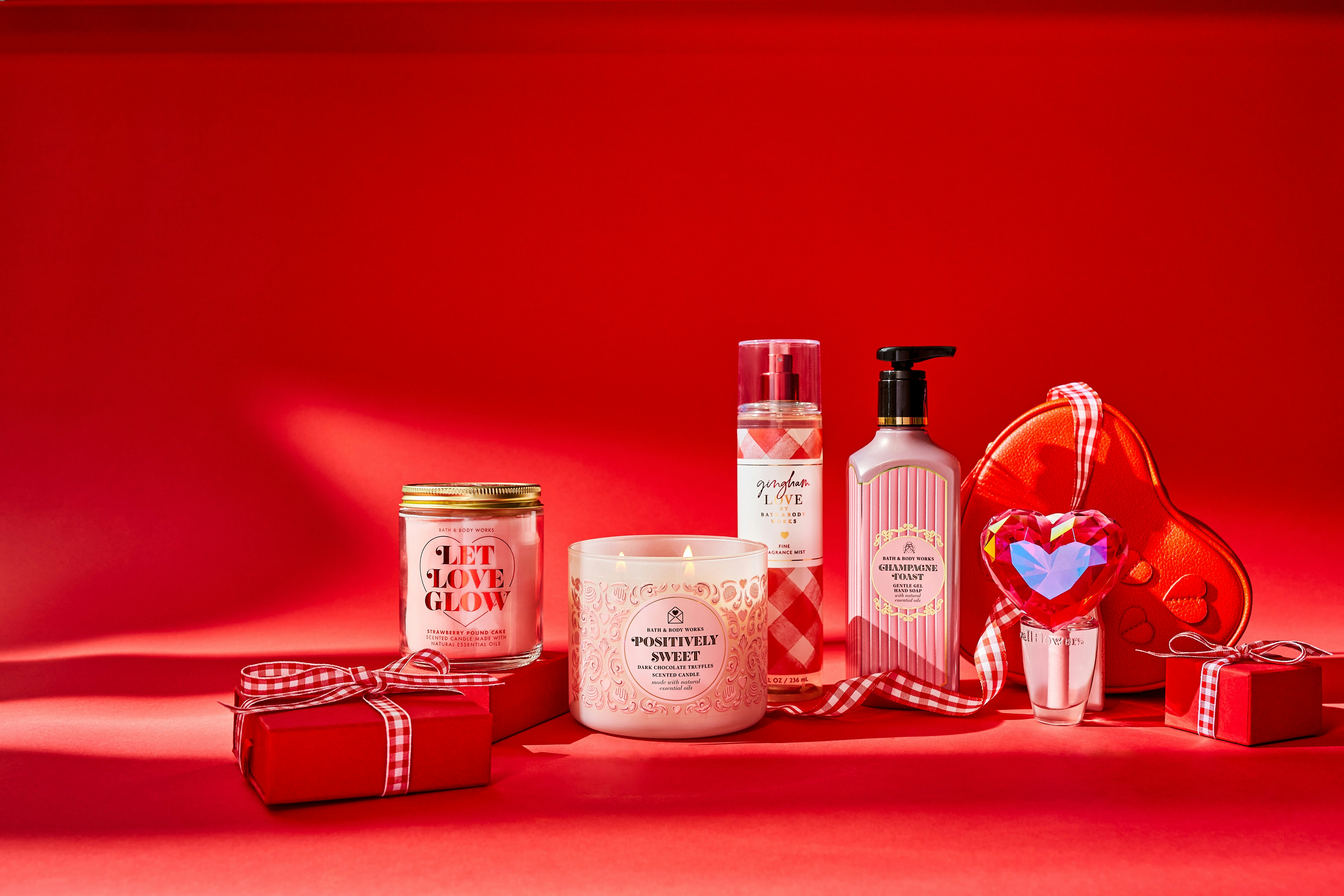 valentine's candles bath and body works