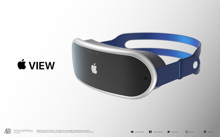The single-strap design of Apple's VR headset