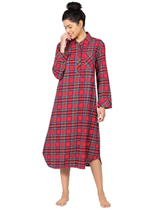 PajamaGram Cotton Flannel Nightshirt