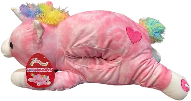 This unicorn Hugmallow is part of the Valentine's Day 2022 Squishmallows collection on Amazon. 