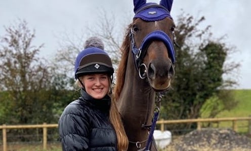 Gracie Spinks, the 23-year-old who was murdered in June 2021, pictured here with her horse.