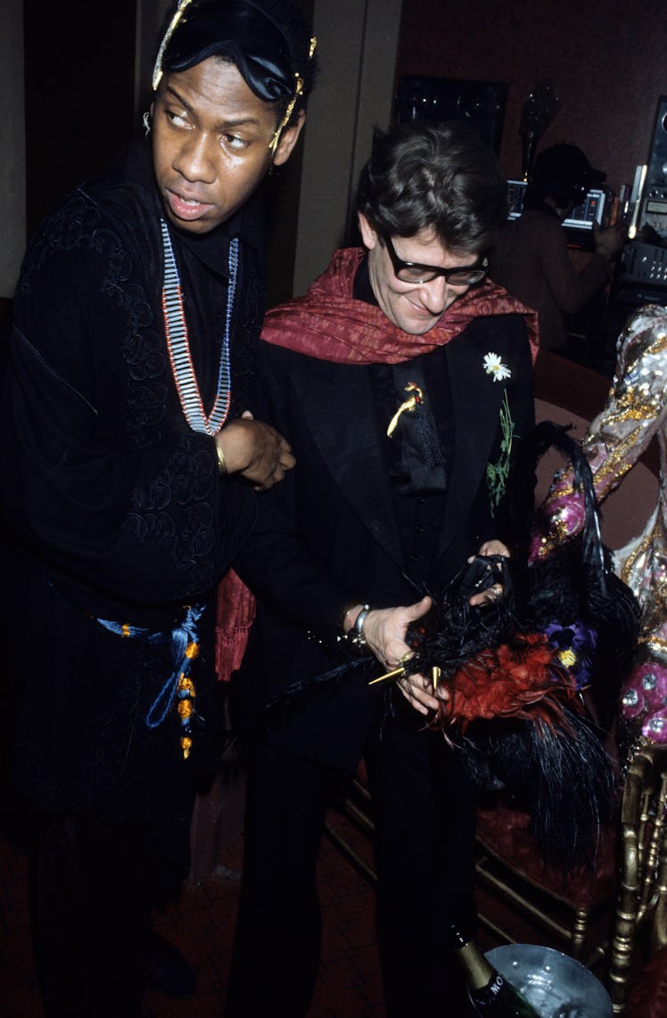 André Leon Talley and Yves Saint Laurent