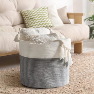 FRONT ARCH Cotton Rope Storage Basket