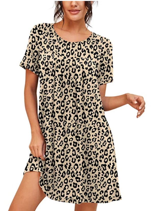 PrinStory Pleated Sleep Shirt