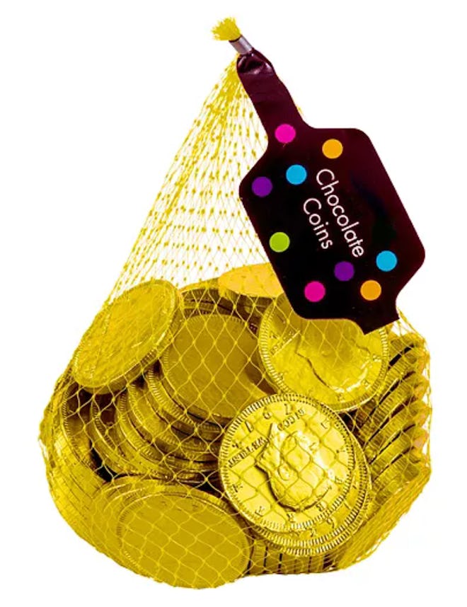 Yellow Chocolate Coins 