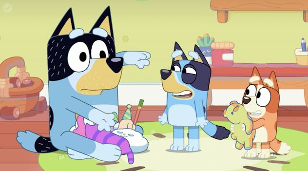 screenshot from "bluey" 
