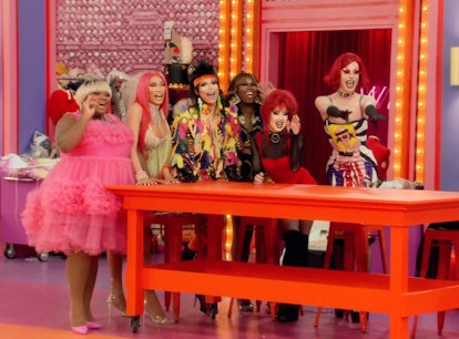 The first-look clip of 'Drag Race' Season 14, Episode 3 shows the two groups of queens meeting up.