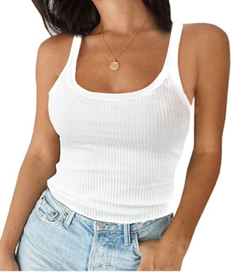 Ivay Scoop-Neck Ribbed Cotton Camisole 