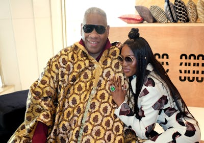 André Leon Talley and Naomi Campbell in 2019.
