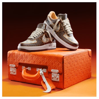 Louis Vuitton Nike Air Force 1 Sotheby's Exclusive