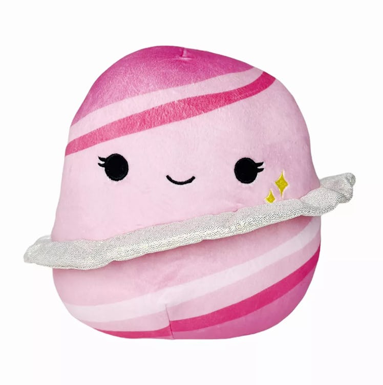 This pink planet Squishmallow is part of Target's Valentine's Day 2022 Squishmallows available to bu...