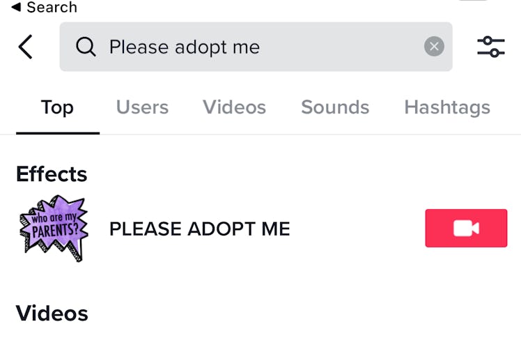 How to get and use TikTok's "Adopt Me" celeb parents filter.