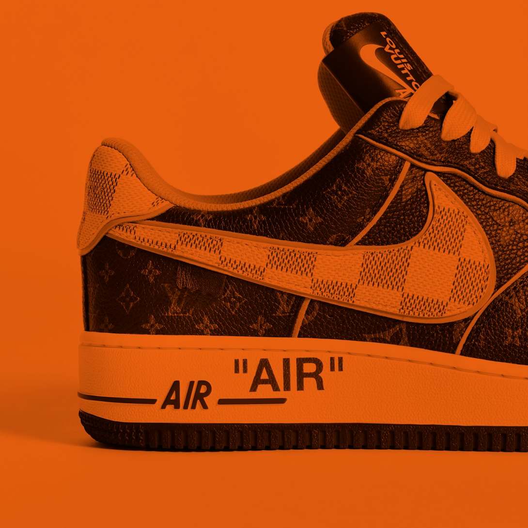 Virgil Abloh's Louis Vuitton x Nike Air Force 1 Sneakers Set For Auction