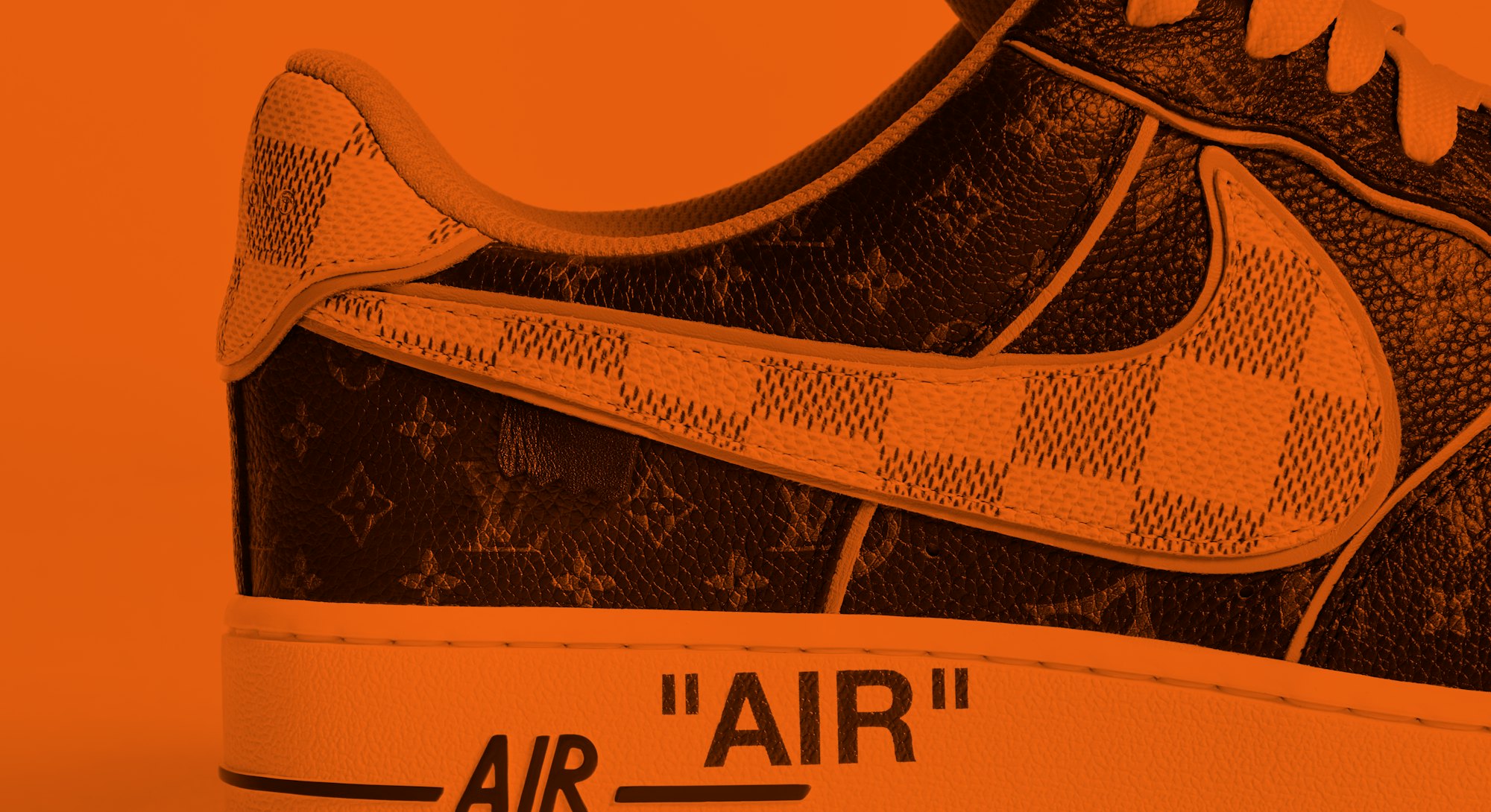 Virgil Abloh's Louis Vuitton x Nike Air Force 1 sneaker.