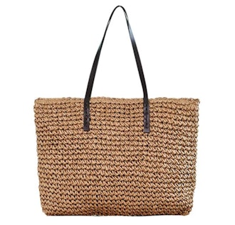 Ayliss Straw Woven Tote Bag