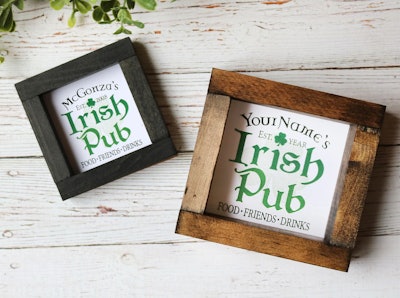 Personalized Name Irish Pub Sign