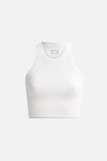 WSLY white cropped tank.