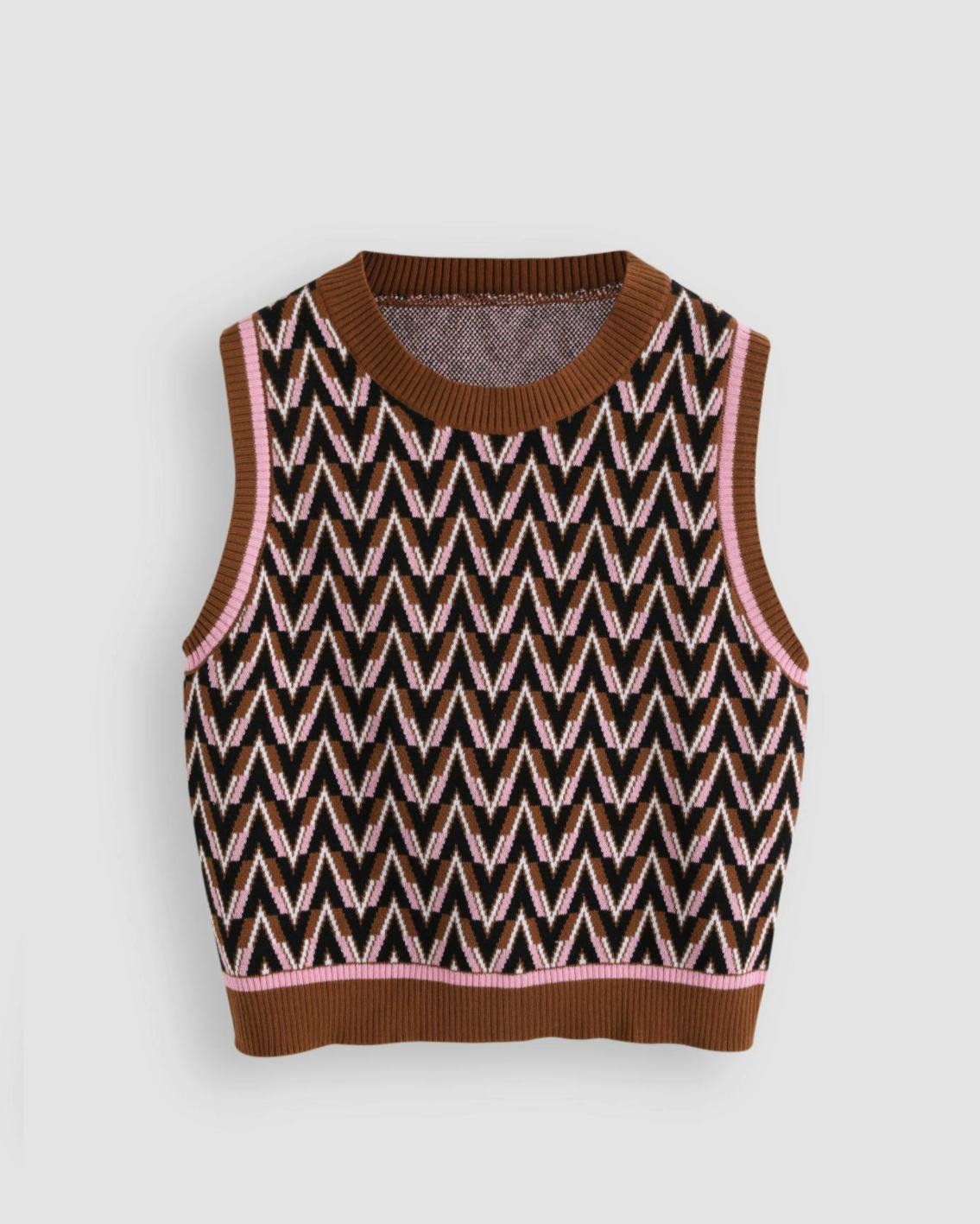 Anywhere With You Cropped Sweater Vest