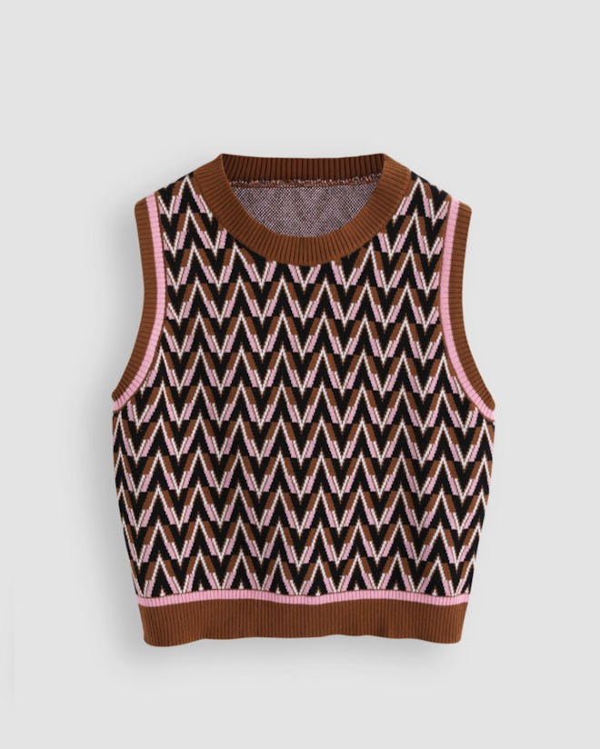 Anywhere With You Cropped Sweater Vest