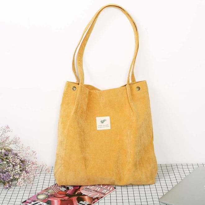 Cloele Corduroy Tote Bag