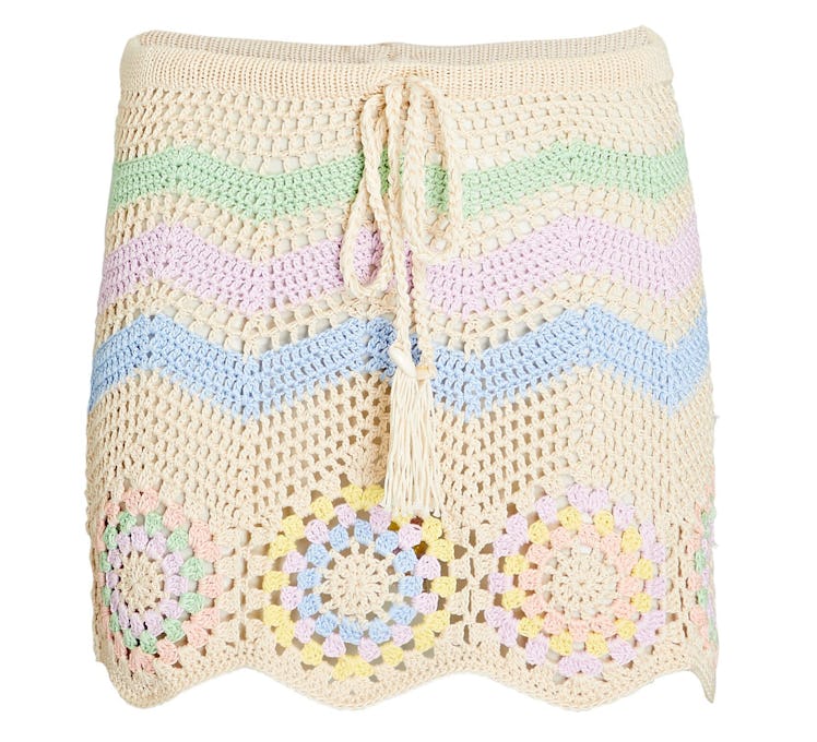 Capittana's Vivi Crochet Cotton Mini Skirt.