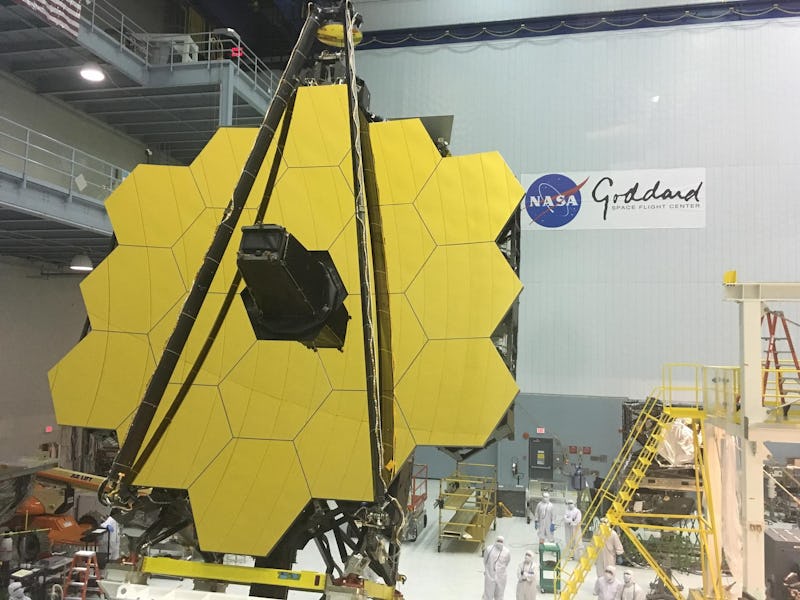 The construction lab of NASA's Webb telescope