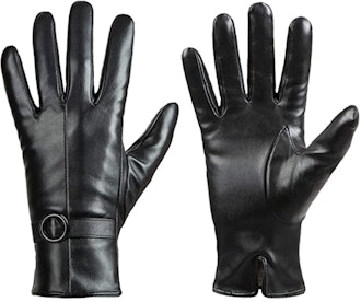 Dsane Winter Leather Touchscreen Gloves