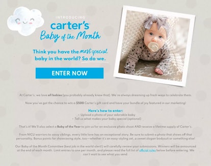 Carter's has started a Baby of the Month club.
