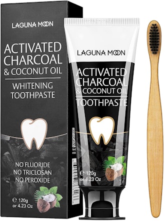 Activated Charcoal & Coconut Oil Teeth Whitening Toothpaste