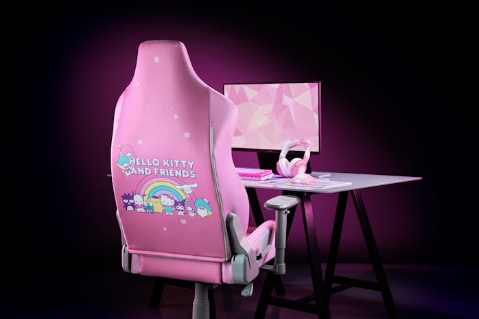 Razer x Sanrio Iskur X gaming chair.