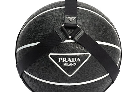 Prada black basketball with carrying strap