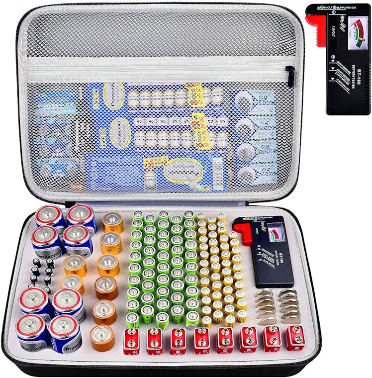 PAIYULE Battery Organizer Storage Case with Tester