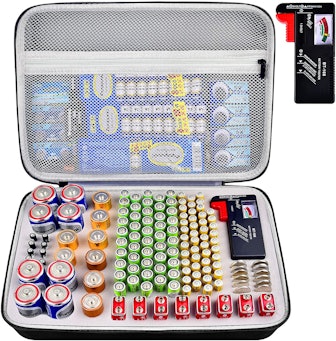 PAIYULE Battery Organizer Storage Case with Tester