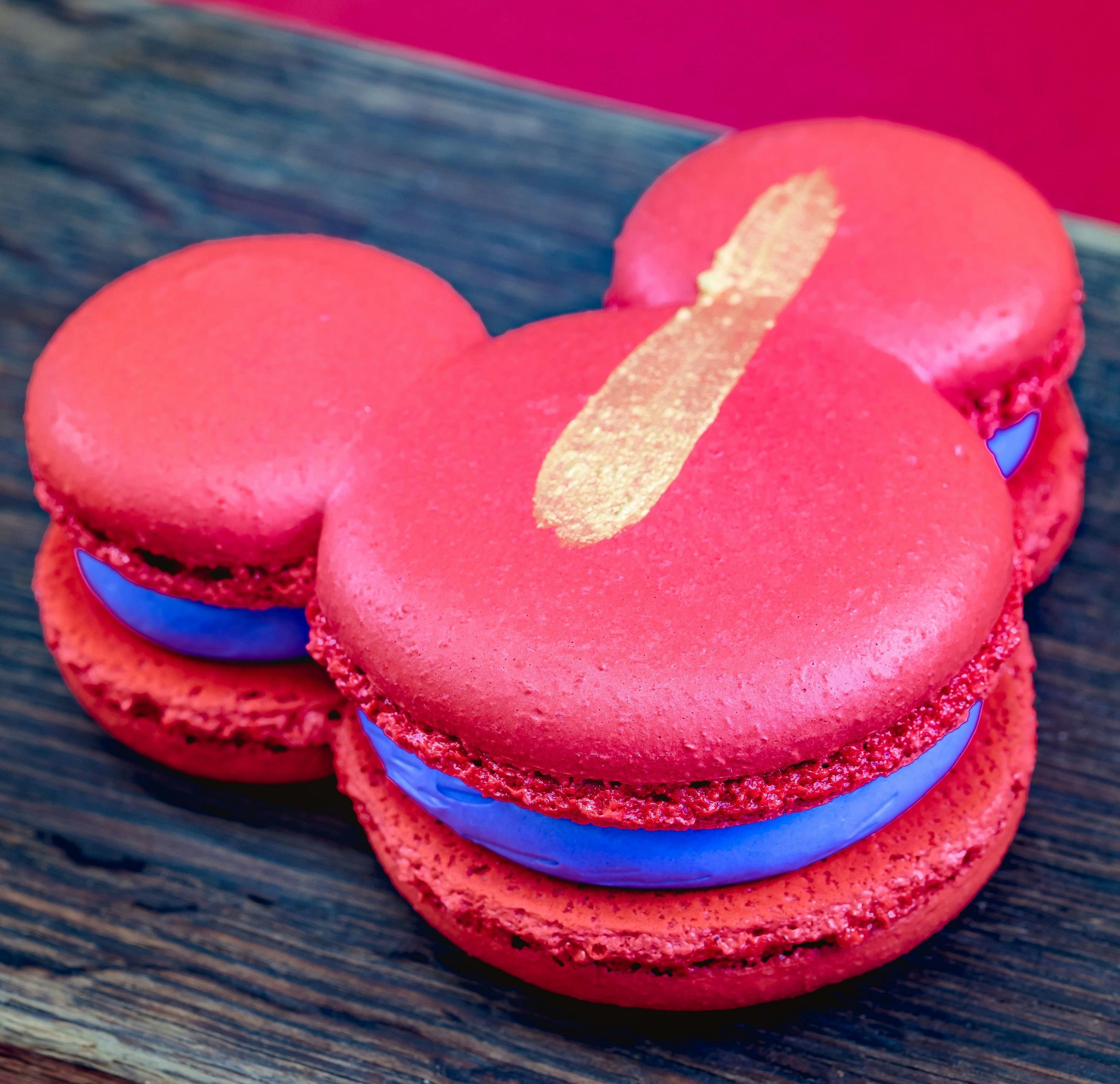 Disneyland's Lunar New Year 2022 food and drink includes a Mickey-shaped macaron.