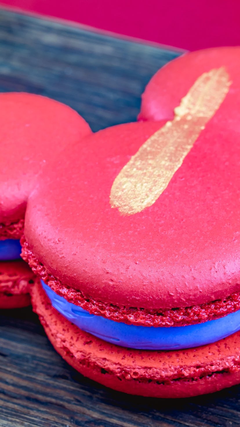 Disneyland's Lunar New Year 2022 food and drink includes a Mickey-shaped macaron.