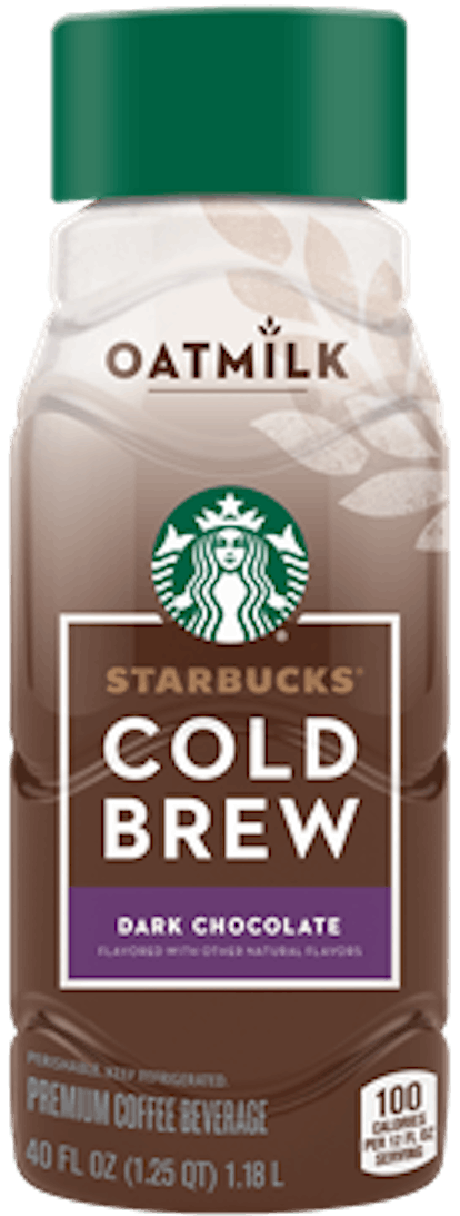 Starbuck's new Oatmilk Ready-To-Drink beverages include Cold Brew & Frappuccino flavors.