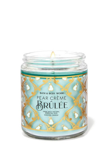 This Bath & Body Works Valentine's Day candles include Pear Crème Brûlée.