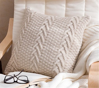 ANDUUNI Knitted Throw Pillow Covers (Set of 2)