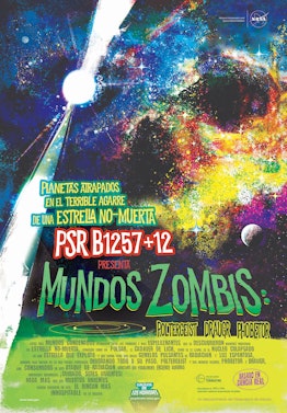 nasa poster of PSR B1257+12 as a horror movie