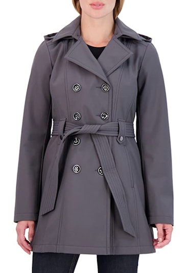 Sebby Collection Soft Shell Trench Coat