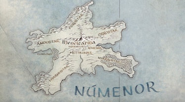 A map of Númenor